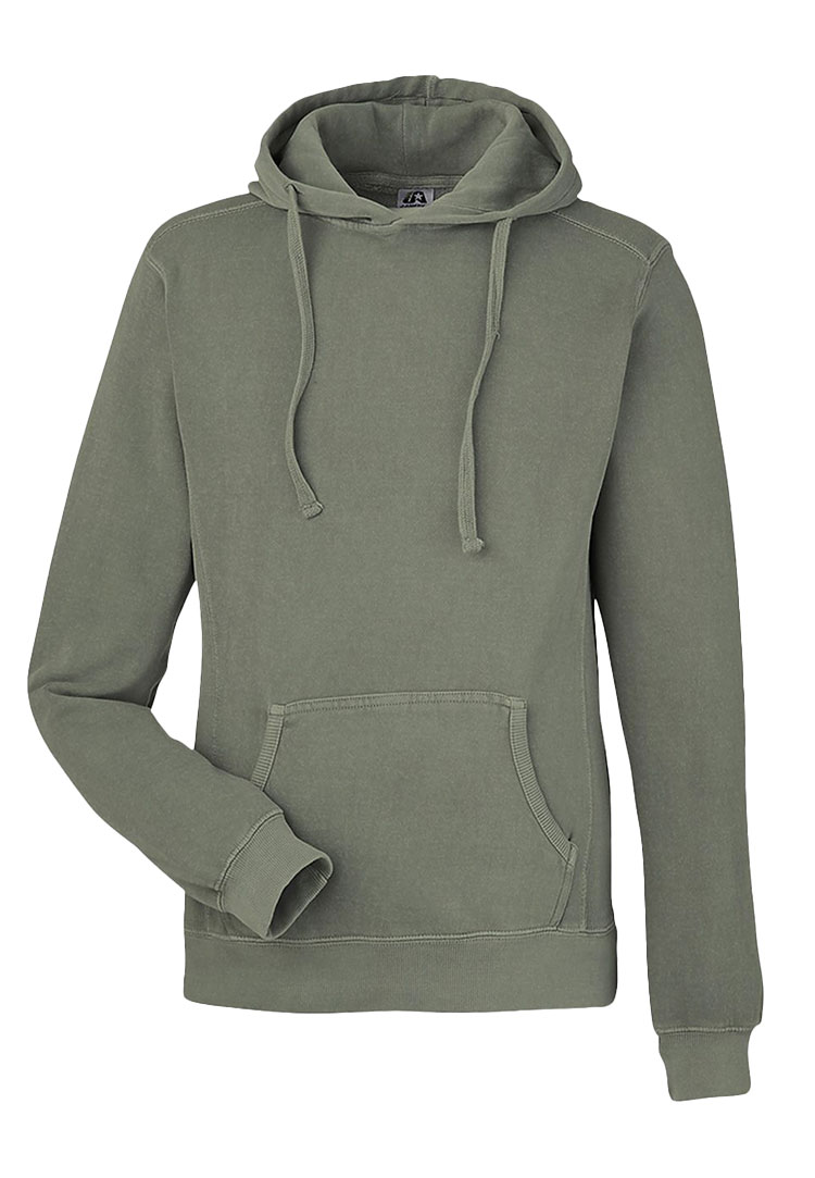 Unisex Pigment-Dyed Fleece Hooded Sweatshirt
